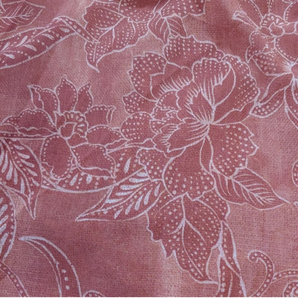 Arna York Viola Wrap Maxi Dress Woman 6X 30W 32W Batik Blooms Sheer Floral New - Picture 9 of 14